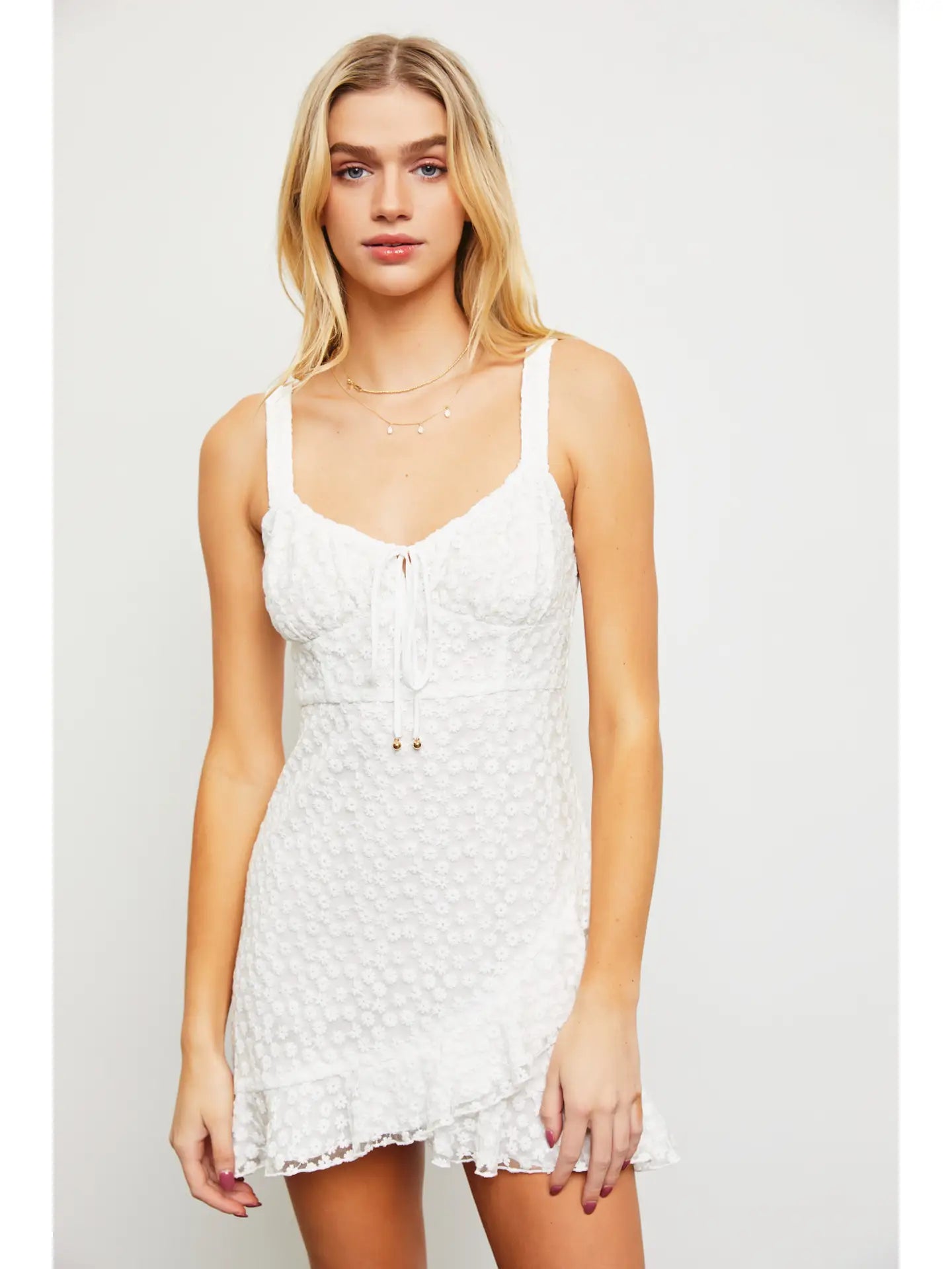 RUFFLE MINI DRESS Khloe and Co RUFFLE MINI DRESS Khloe and Co