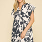 PRINT KNIT MINI DRESS