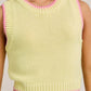 SLEEVELESS SWEATER