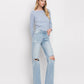 90'S VINTAGE SUPER HIGH RISE FLARE JEANS