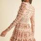 Floral Lace Mini Dress