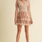 Floral Lace Mini Dress