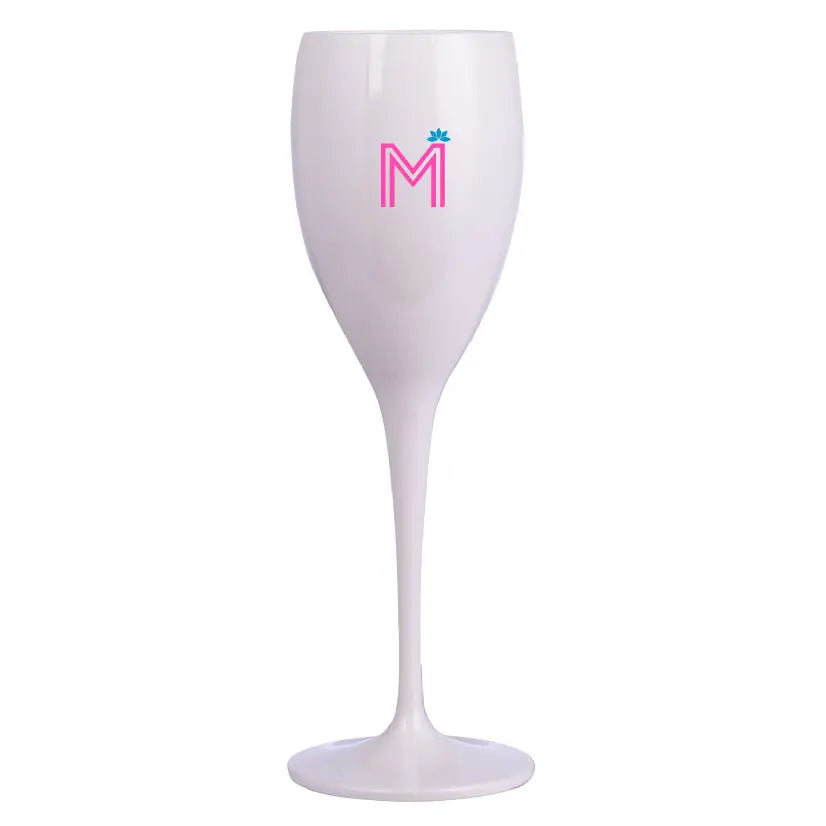 Heart Mahjong Champagne Flutes