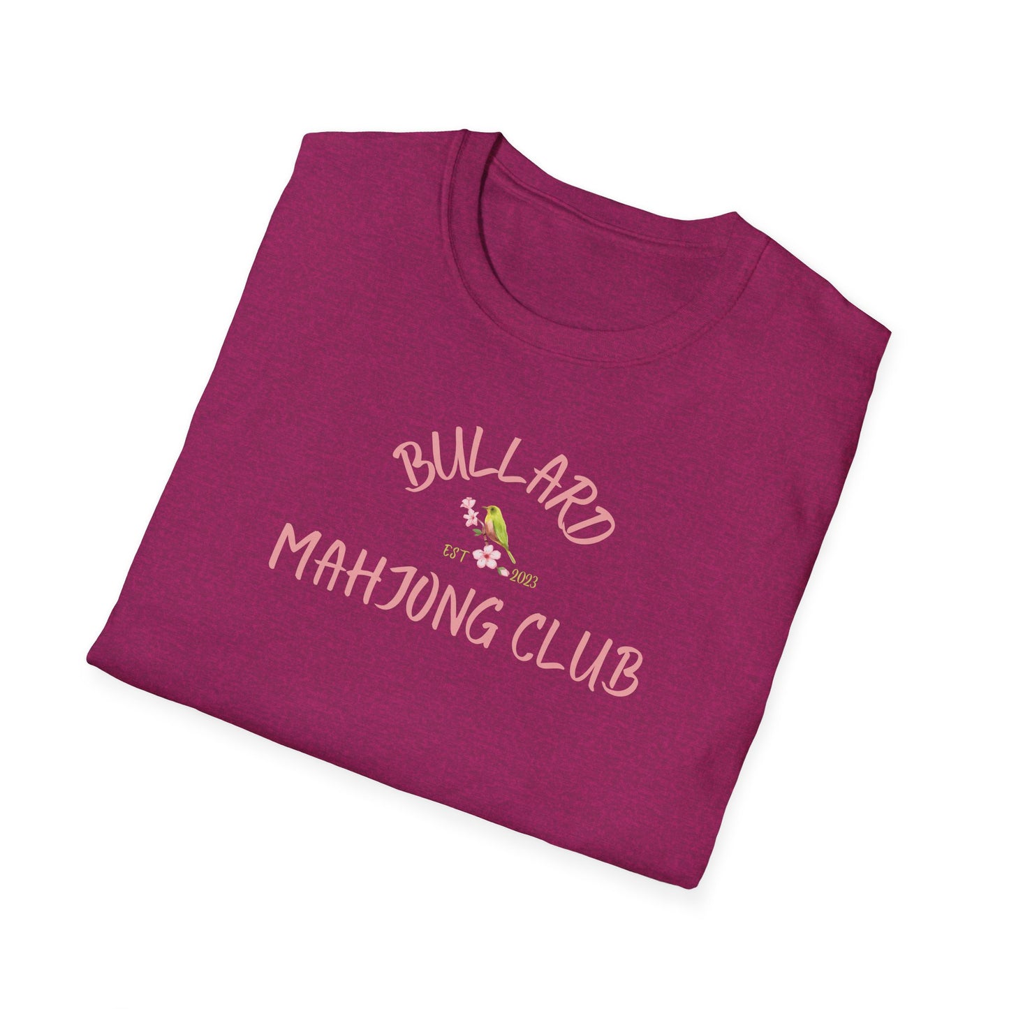 Bullard Mahjong Club Unisex Softstyle T-Shirt - Casual Fun for Game Lovers