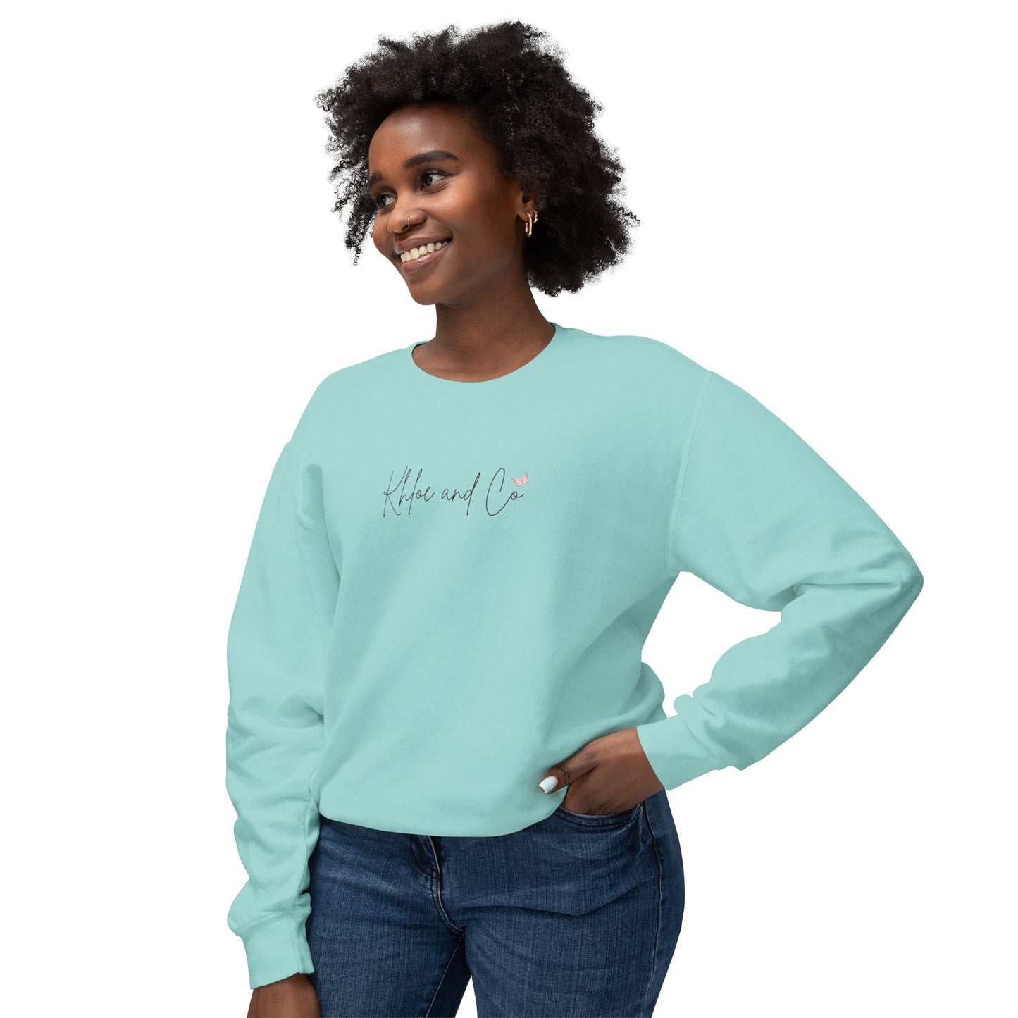 Khloe and Co Unisex Lightweight Crewneck Sweatshirt