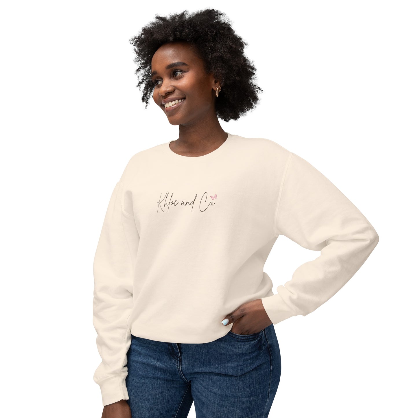 Khloe and Co Unisex Lightweight Crewneck Sweatshirt
