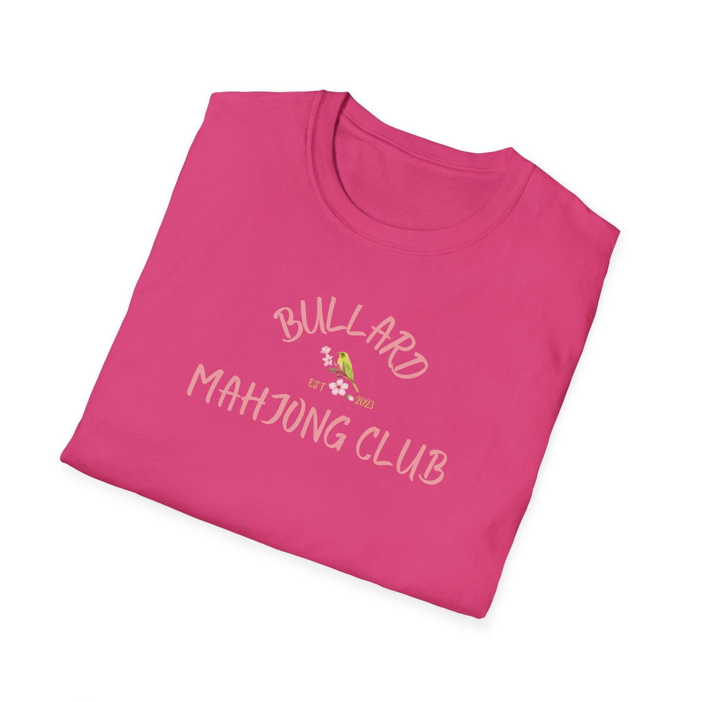 Bullard Mahjong Club Unisex Softstyle T-Shirt - Casual Fun for Game Lovers