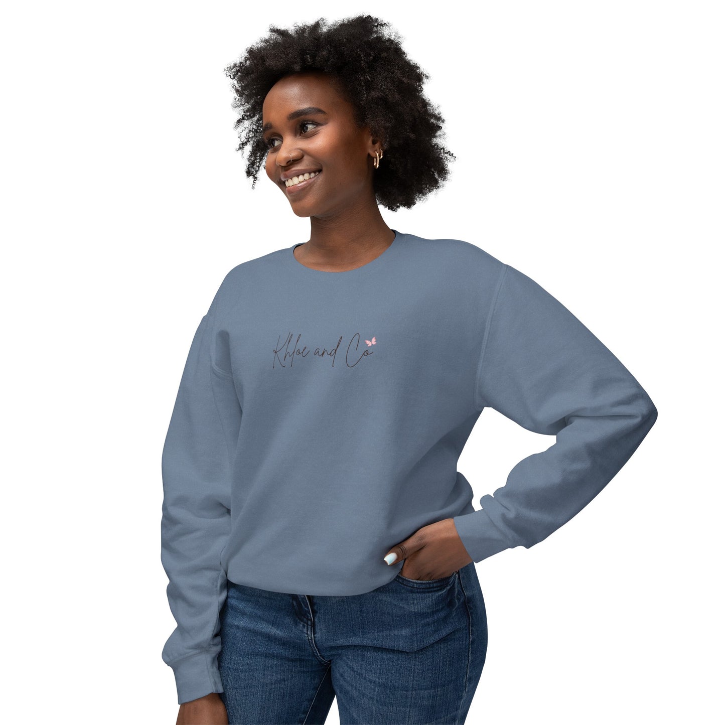Khloe and Co Unisex Lightweight Crewneck Sweatshirt