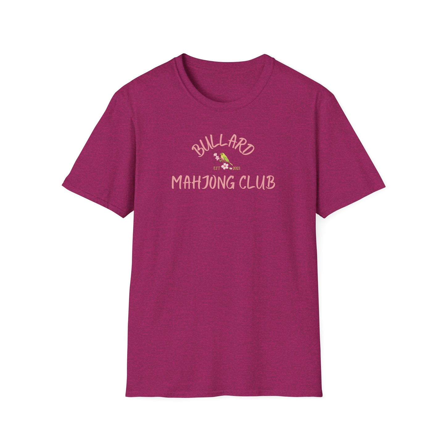 Bullard Mahjong Club Unisex Softstyle T-Shirt - Casual Fun for Game Lovers