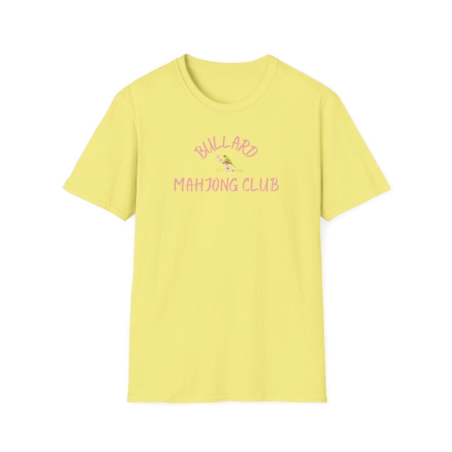Bullard Mahjong Club Unisex Softstyle T-Shirt - Casual Fun for Game Lovers