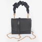 Nylon Wrinkle Handle Crossbody Bag