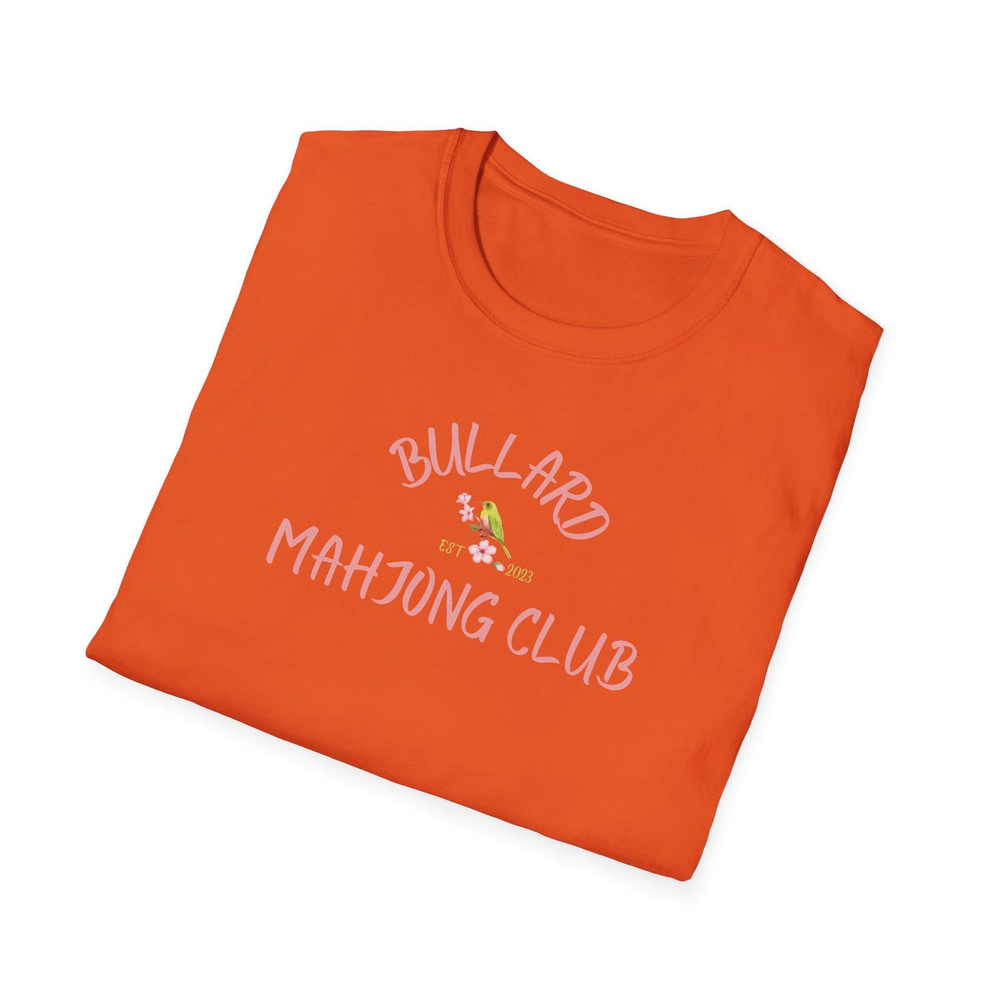Bullard Mahjong Club Unisex Softstyle T-Shirt - Casual Fun for Game Lovers