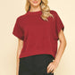 DROPPED SHOULDER SWEATER TOP