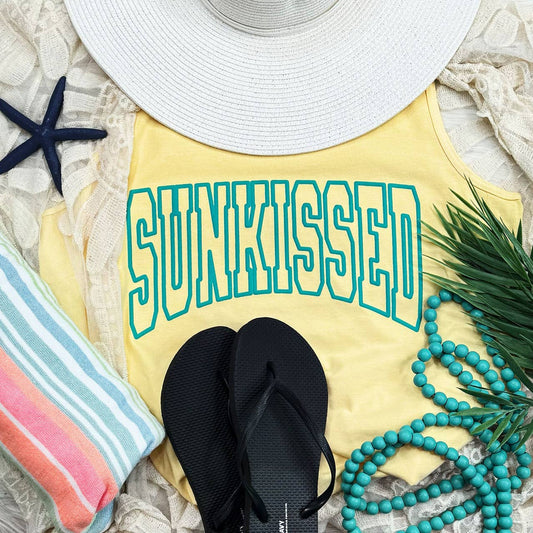 Sunkissed TURQUOISE PUFF Pigment Dyed Tank