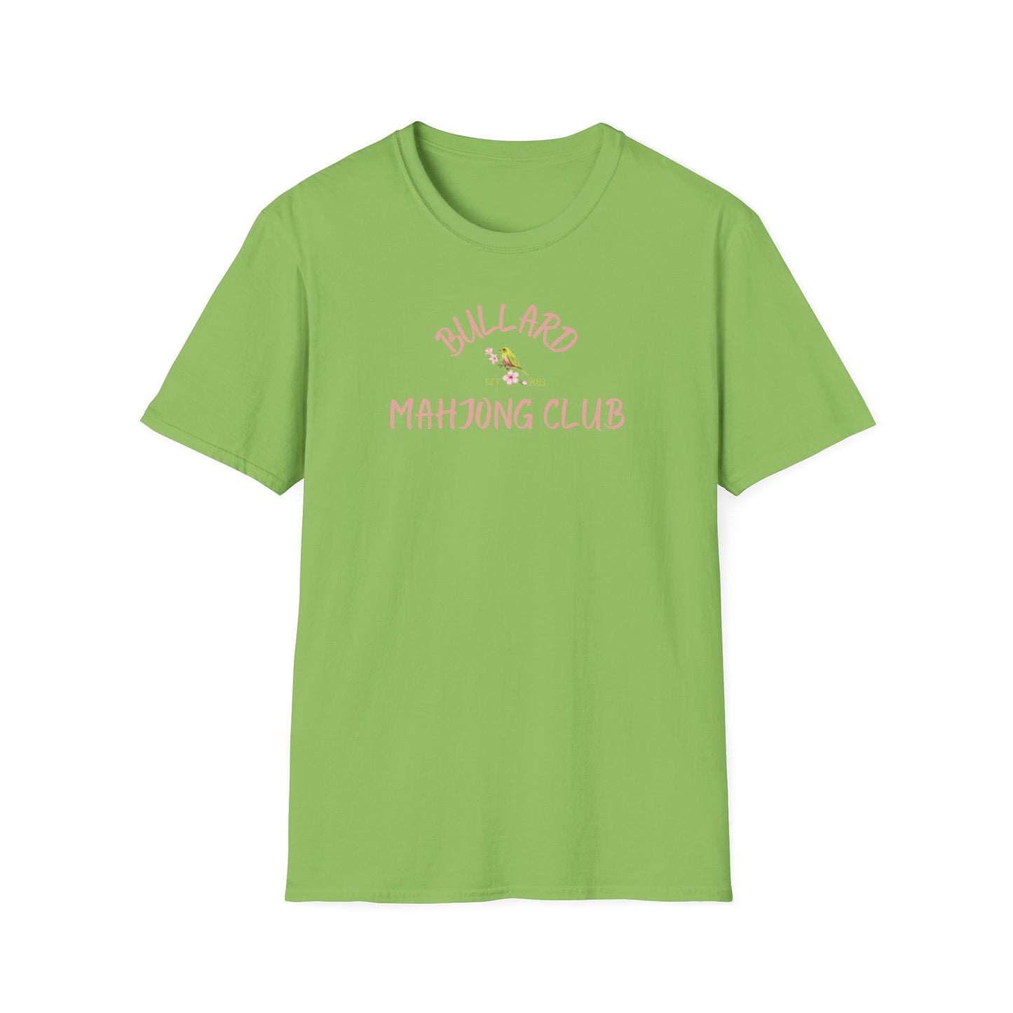 Bullard Mahjong Club Unisex Softstyle T-Shirt - Casual Fun for Game Lovers