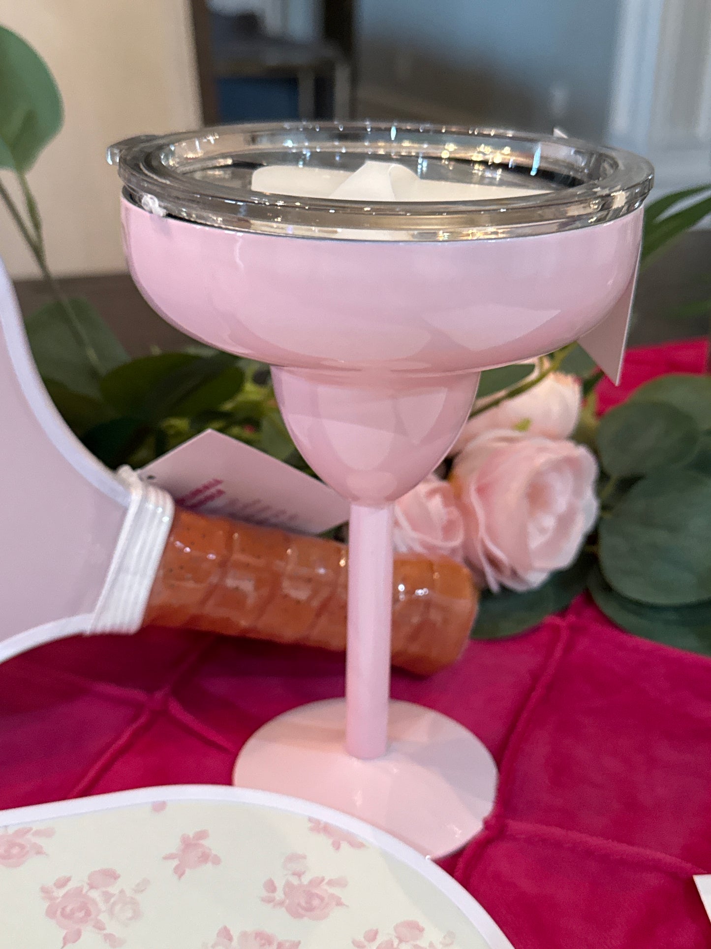Margarita Glass with Lid - 8oz Stainless Steel
