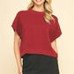 DROPPED SHOULDER SWEATER TOP