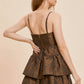 BUSTIER TIERED DRESS