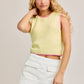 SLEEVELESS SWEATER