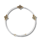 Faithful Cross Bangle-White, Cross Bracelet | Christian