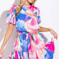 A printed woven mini dress - ID21222