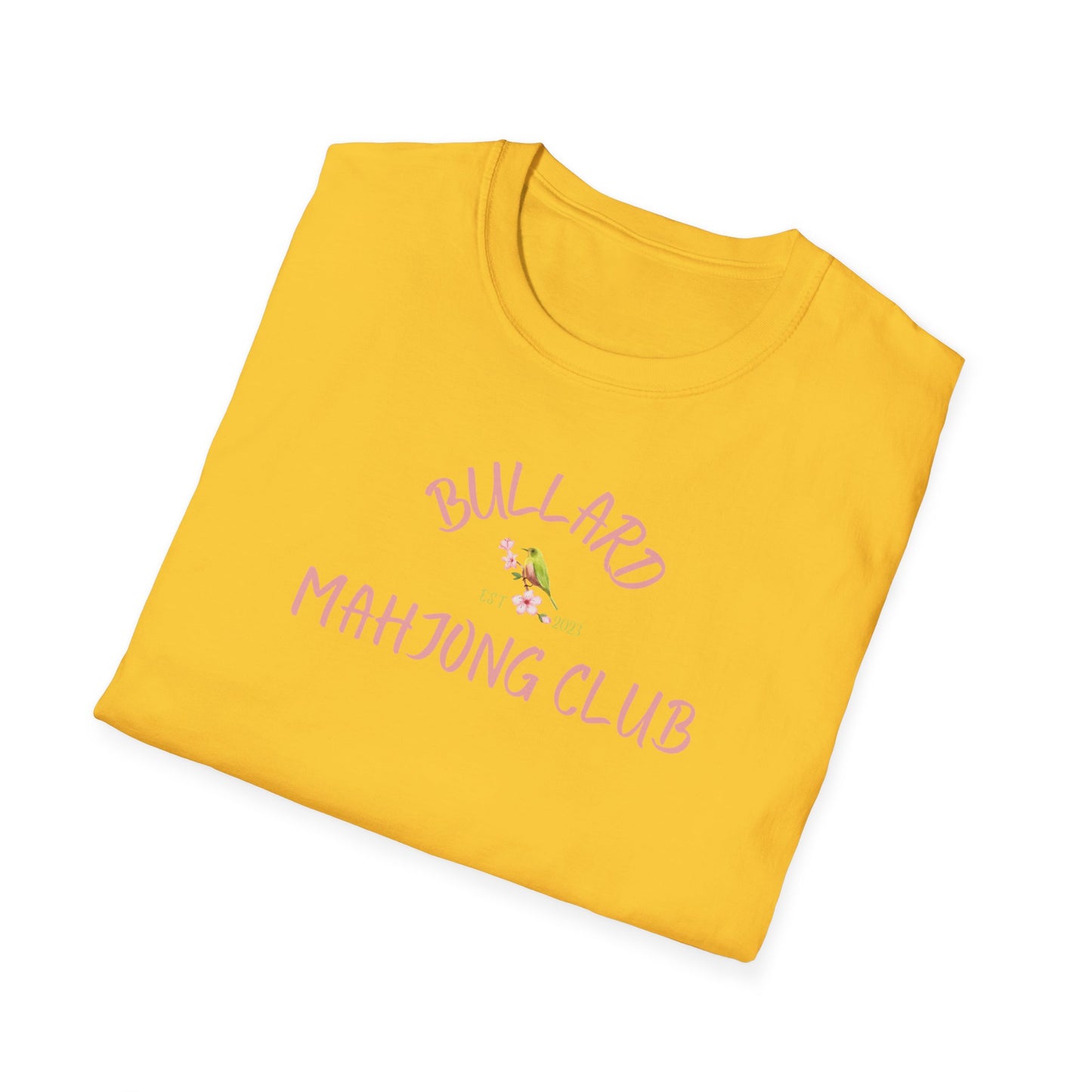 Bullard Mahjong Club Unisex Softstyle T-Shirt - Casual Fun for Game Lovers