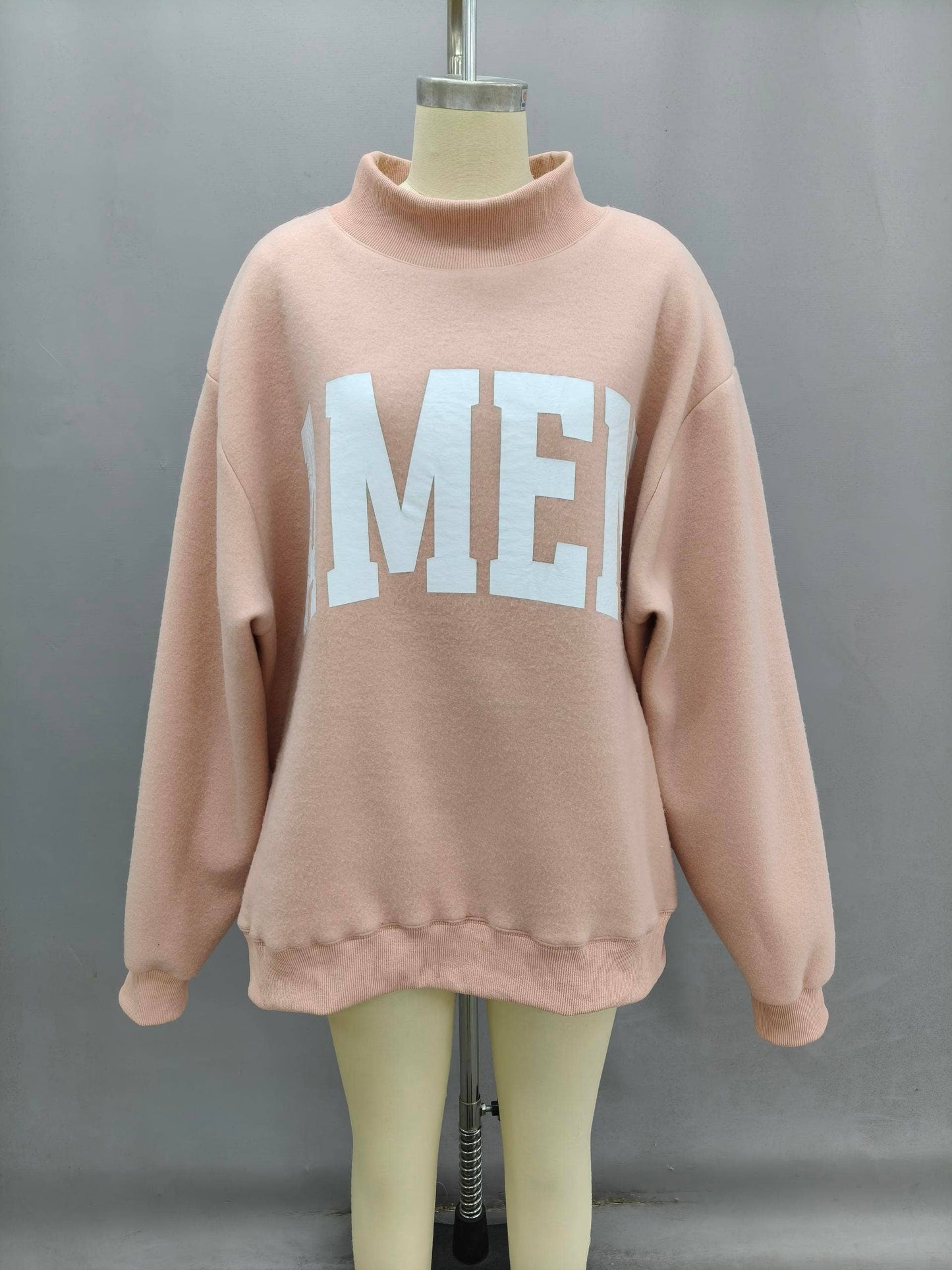 IT2594-WWJD 'WWJD & AMEN' Reversible Mock Neck Sweatshirt