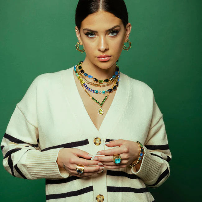 TOVA Cambrie ring in Antique Gold