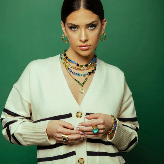 TOVA Cambrie ring in Antique Gold