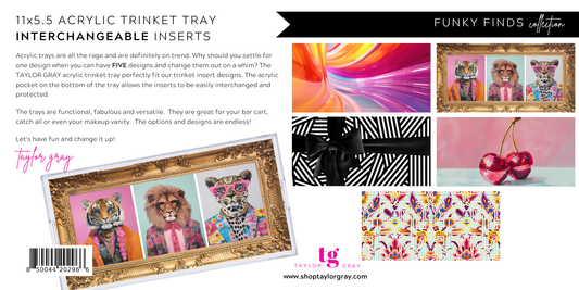 FUNKY FINDS trinket tray insert set of 5