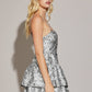 BUSTIER TIERED DRESS