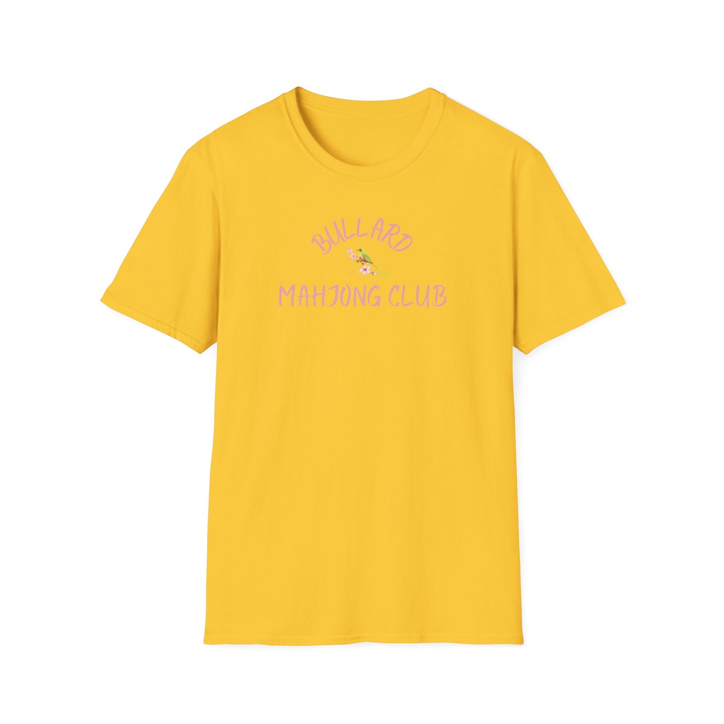 Bullard Mahjong Club Unisex Softstyle T-Shirt - Casual Fun for Game Lovers