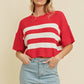 RIBBED KNIT SWEATER TOP