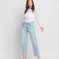 HIGH RISE SLIM WIDE JEANS