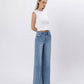 HIGH RISE SEAM DETAIL PALAZZO JEANS V3608
