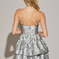 BUSTIER TIERED DRESS