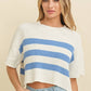 RIBBED KNIT SWEATER TOP