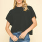 DROPPED SHOULDER SWEATER TOP