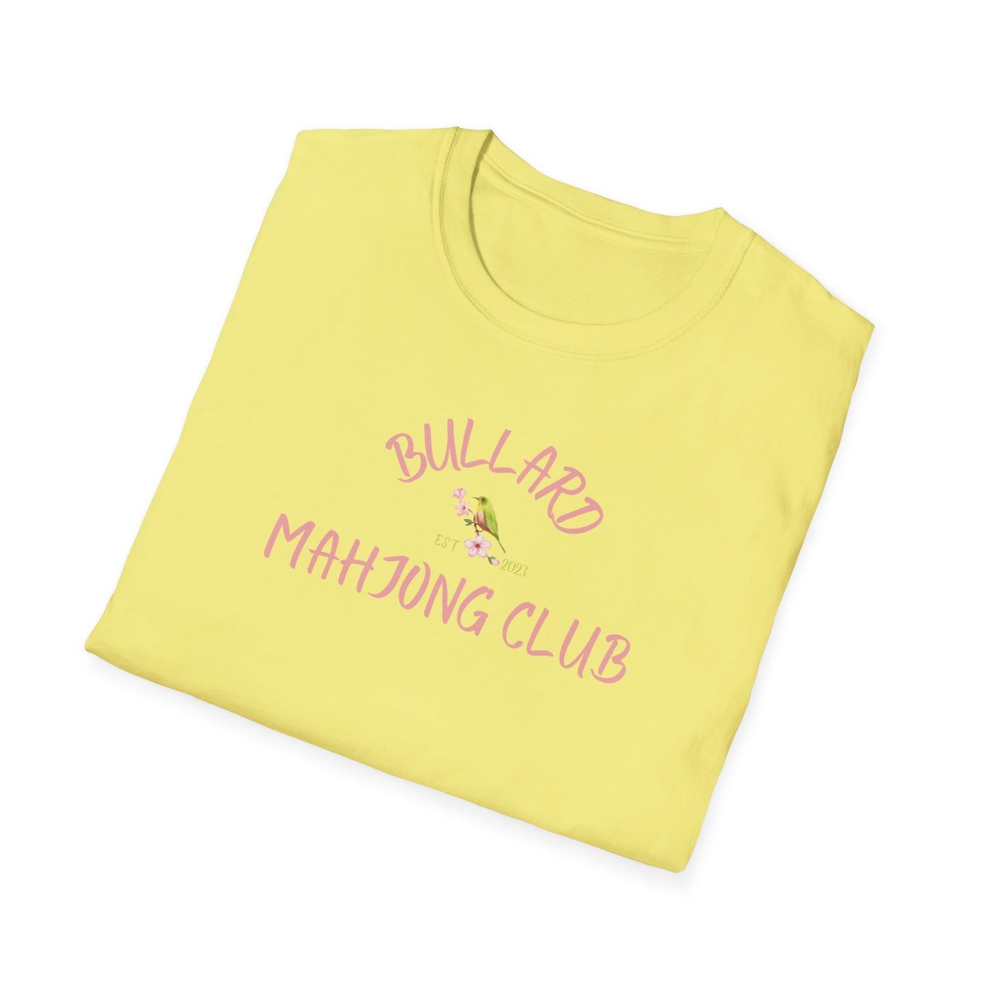 Bullard Mahjong Club Unisex Softstyle T-Shirt - Casual Fun for Game Lovers