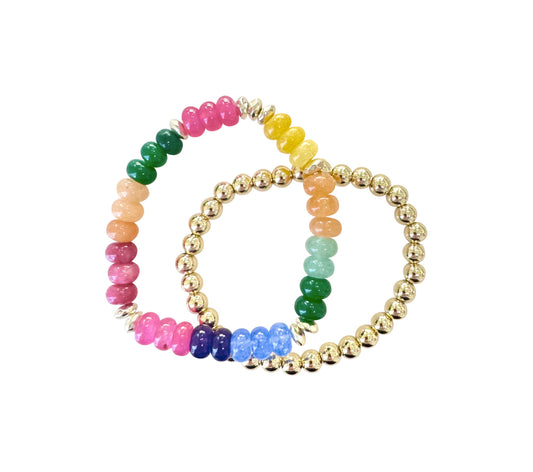 Jamie Rainbow Mix Bracelet Set