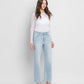 HIGH RISE SLIM WIDE JEANS