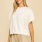 DROPPED SHOULDER SWEATER TOP