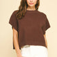 DROPPED SHOULDER SWEATER TOP