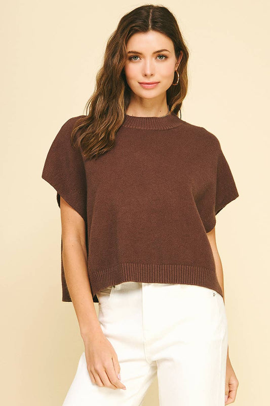DROPPED SHOULDER SWEATER TOP