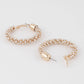 Multi Jeweled Hoop Earrings