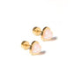 Screwback Stud - Tara - Light Pink