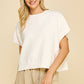 DROPPED SHOULDER SWEATER TOP