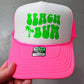 Beach Bum Neon Foam Trucker Hat