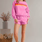 Striped Long Sleeve Top and Shorts Set