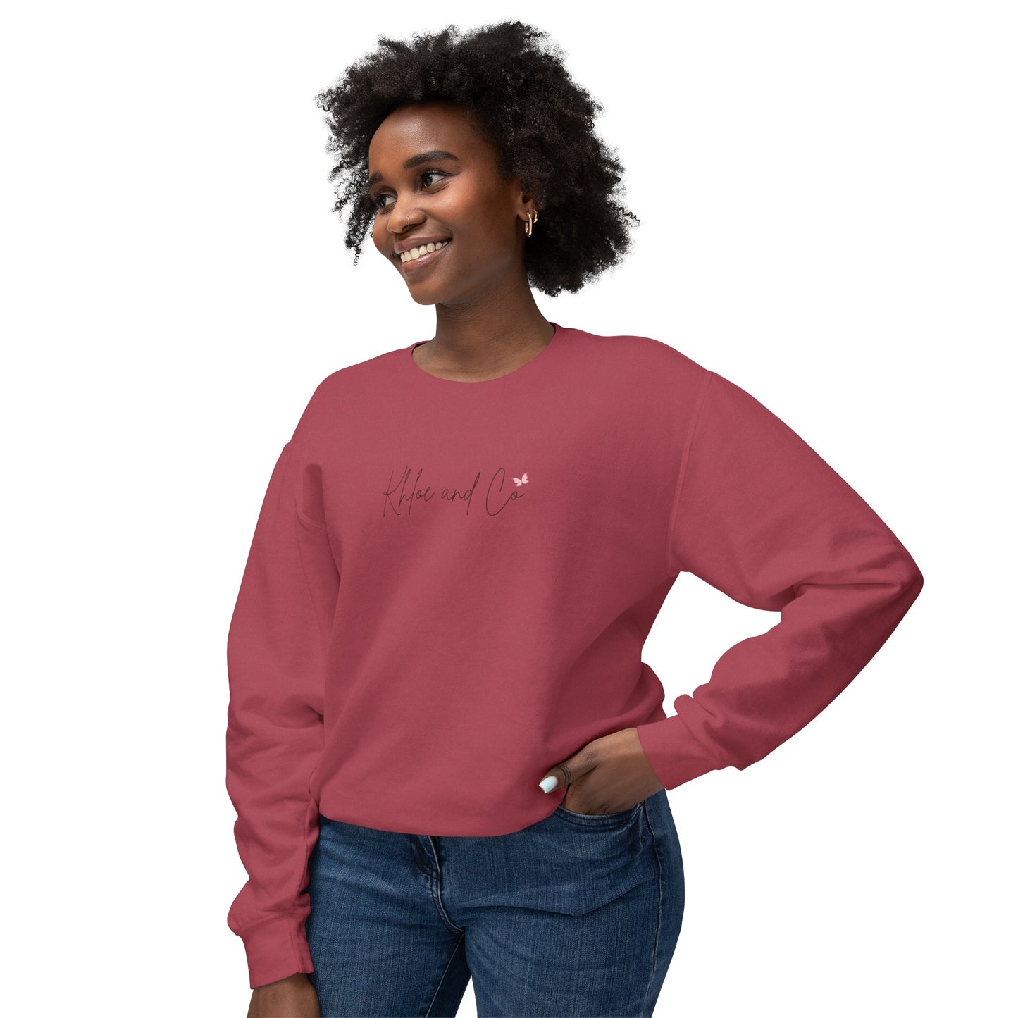 Khloe and Co Unisex Lightweight Crewneck Sweatshirt